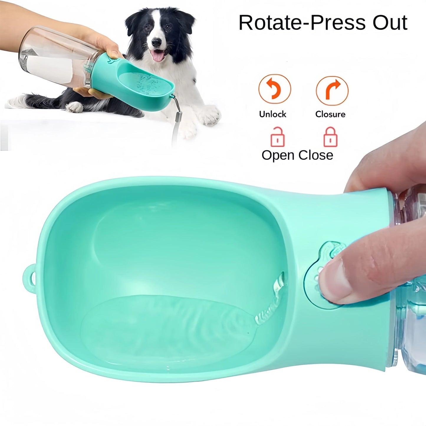 On-the-Go Pet Water Bottle – Fresh Hydration Anywhere