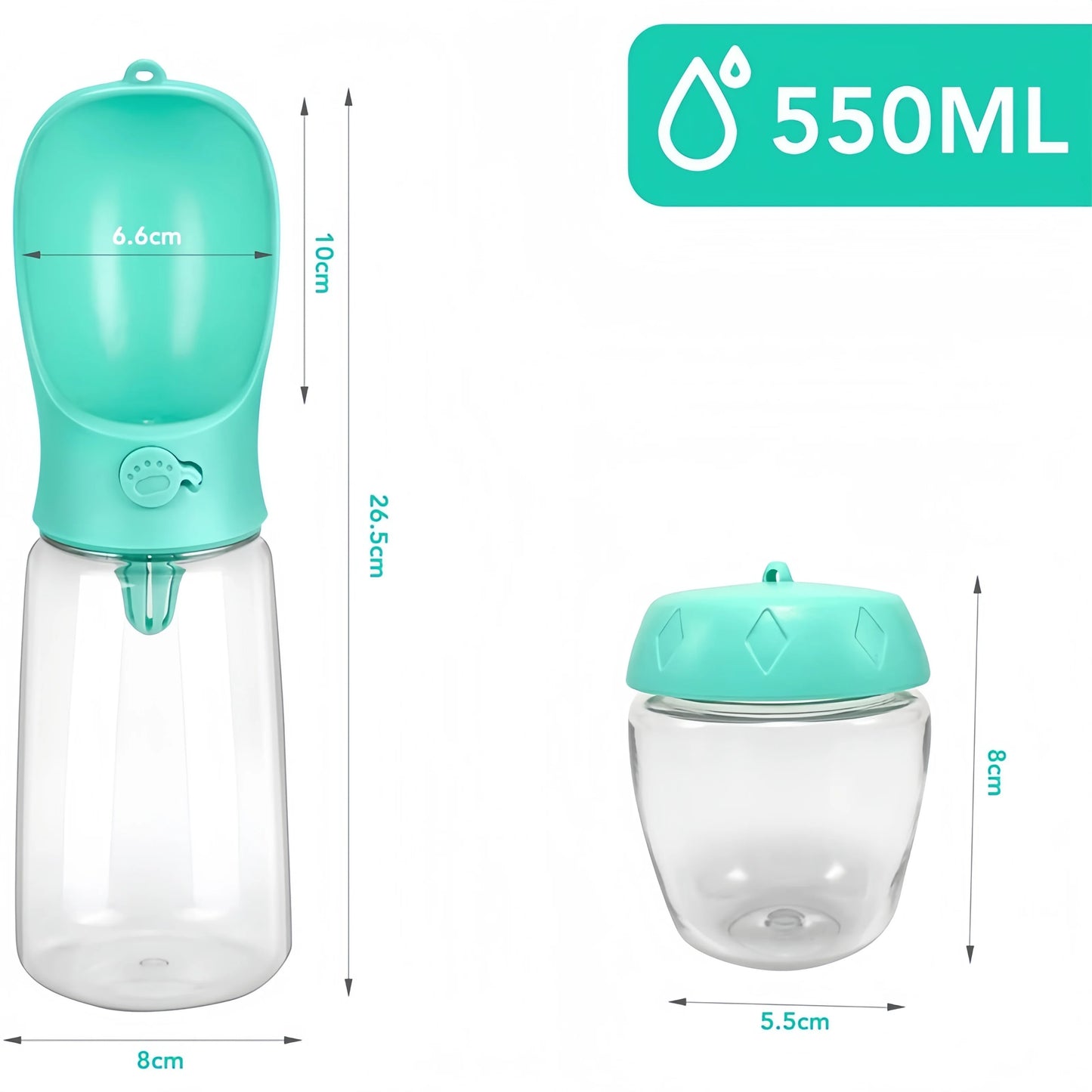 On-the-Go Pet Water Bottle – Fresh Hydration Anywhere