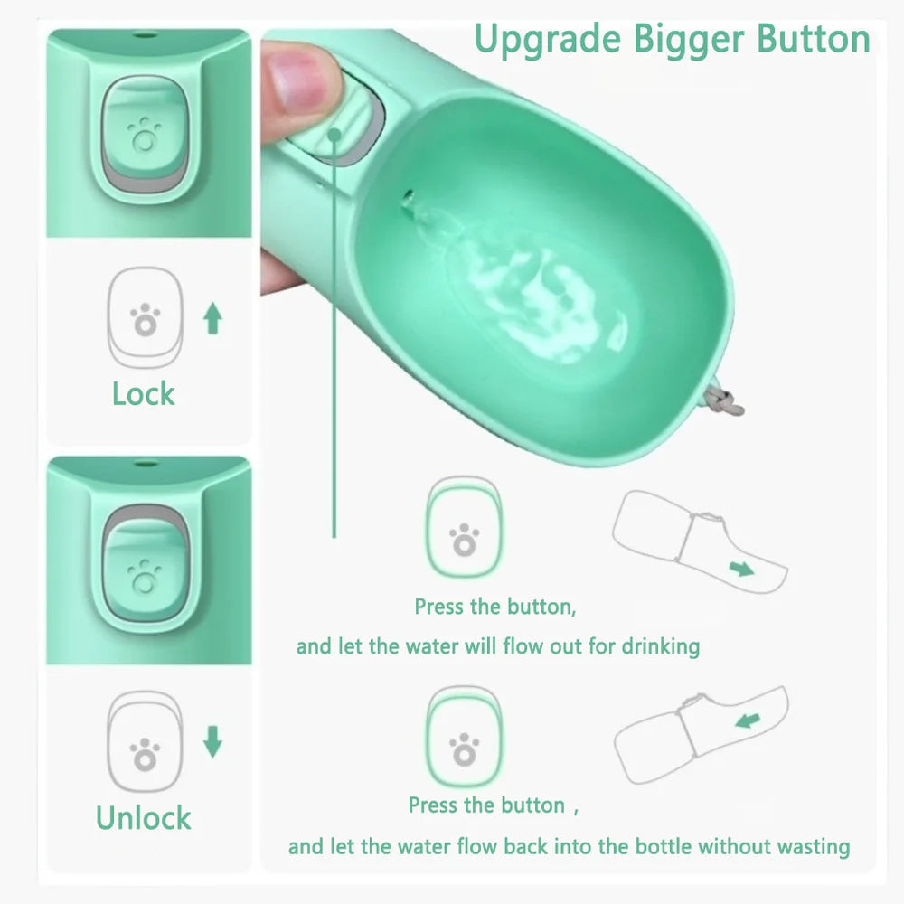On-the-Go Pet Water Bottle – Fresh Hydration Anywhere