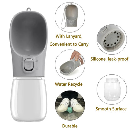 On-the-Go Pet Water Bottle – Fresh Hydration Anywhere