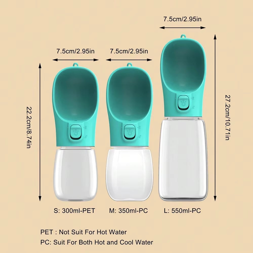 On-the-Go Pet Water Bottle – Fresh Hydration Anywhere